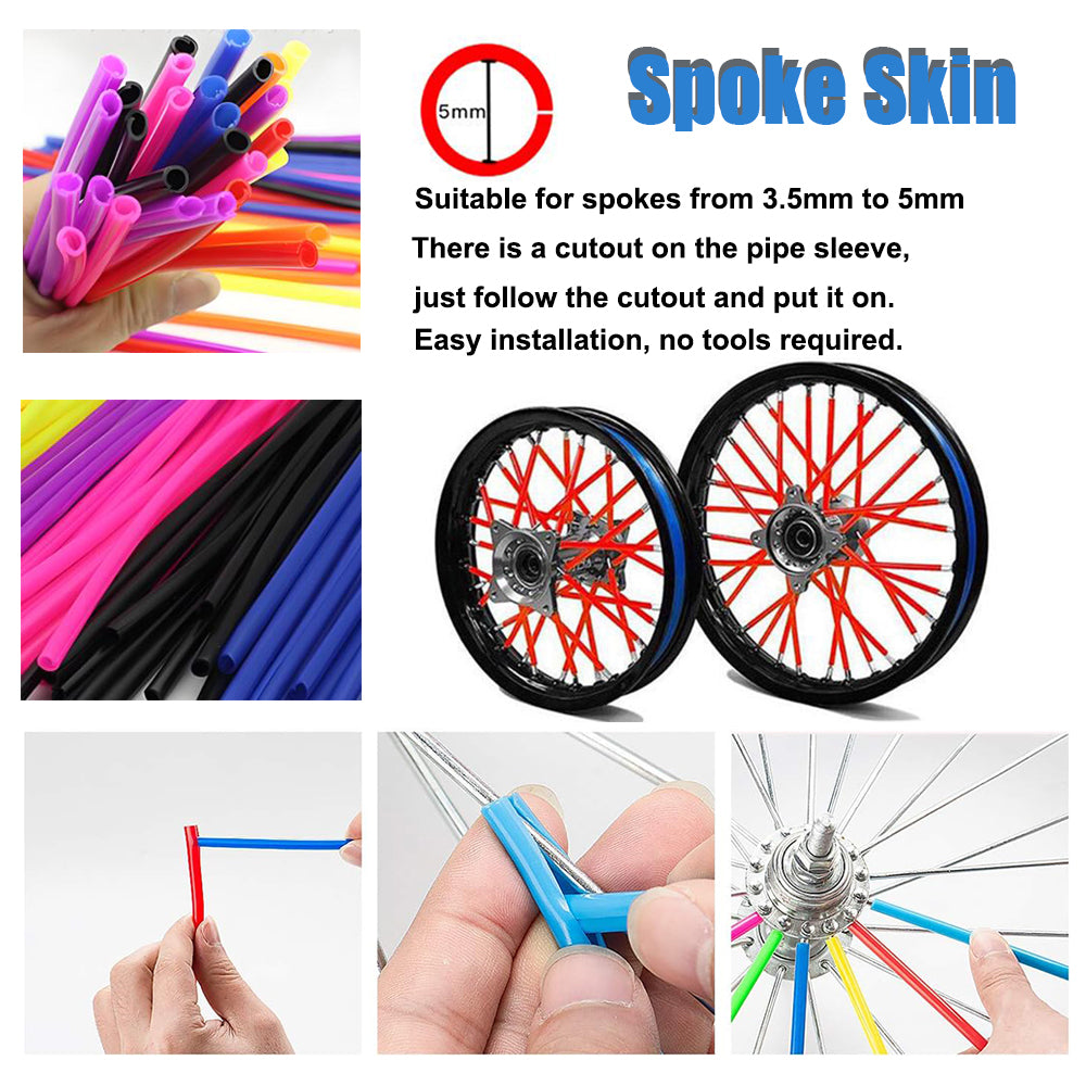 Couverture des rayons vélo (72 PCS)